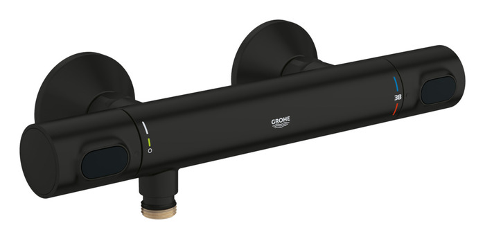 Grohe Precision Flow termostatbatteri til brus sort